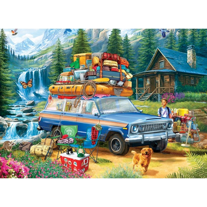 Puzzle Na putu s Jeepom Wagoneerom