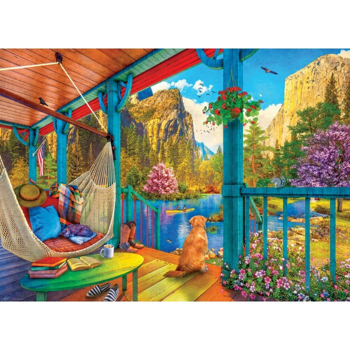 Puzzle XXL dijelovi - Viseća mreža s pogledom
