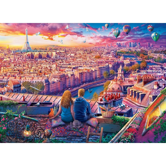 Puzzle Iznad krovova Pariza