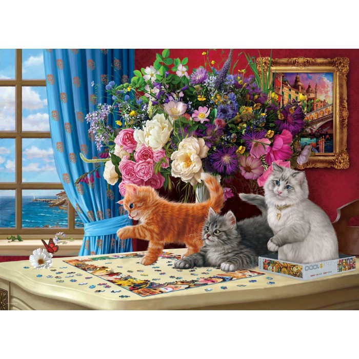 Mačke slažu puzzle