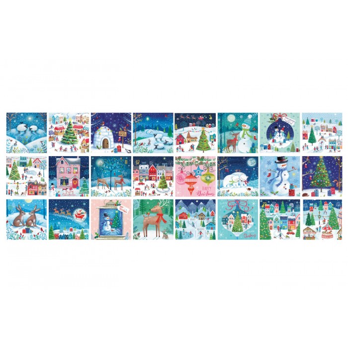 Adventski kalendar - Božićno selo - 24 puzzle