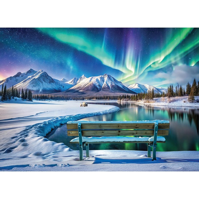 Puzzle Yukon polarna svjetlost