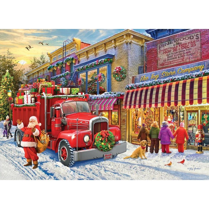 Puzzle Kamion Djeda Mraza