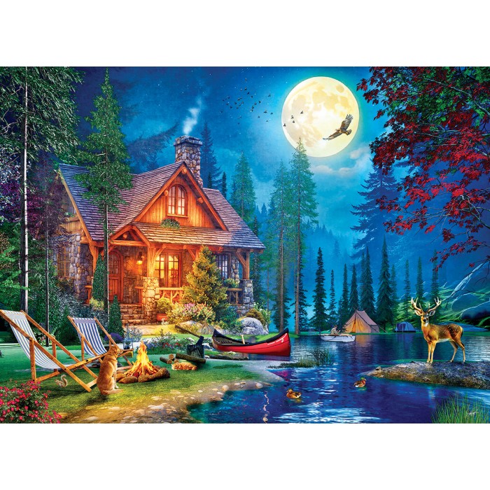 Puzzle Kuća na jezeru na Moon Lake