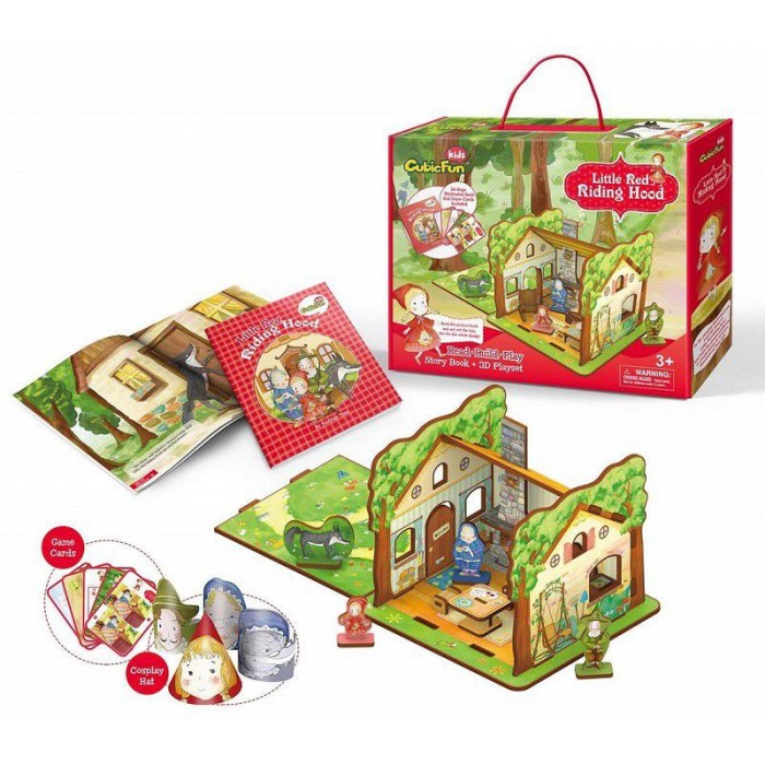 3D puzzle - Little Red Riding Hood - Težina: 2/8