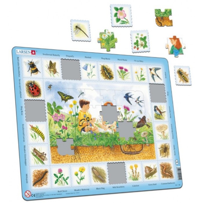 Puzzle s okvirom - U prirodi (na ruskom)