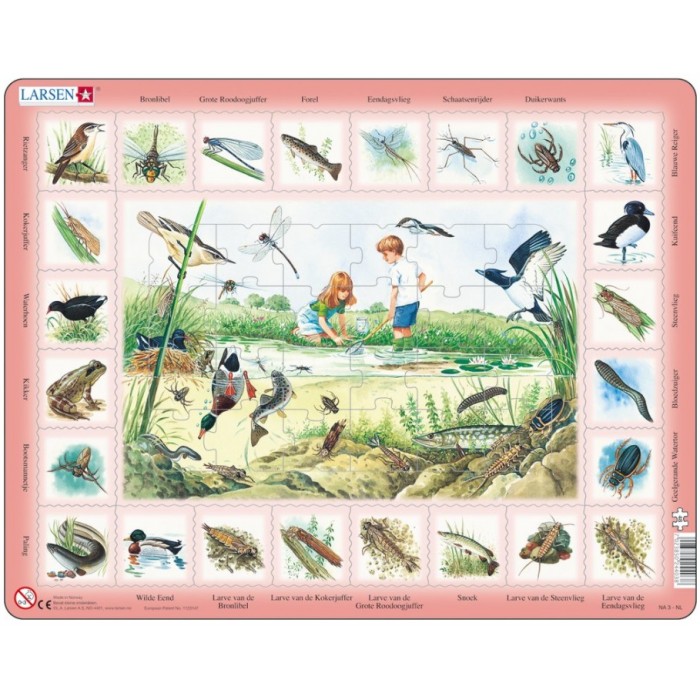 Puzzle s okvirom - Ribnjak (nizozemski)