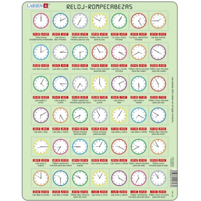 Puzzle s okvirom - Reloj Rompecabezas (na španskom)