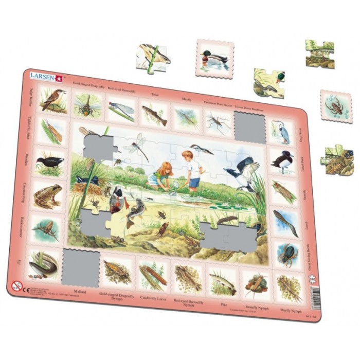 Puzzle s okvirom - Ribnjak (na francuskom)