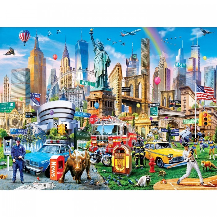 Puzzle XXL dijelovi - Medley - Big Apple - EZ Grip