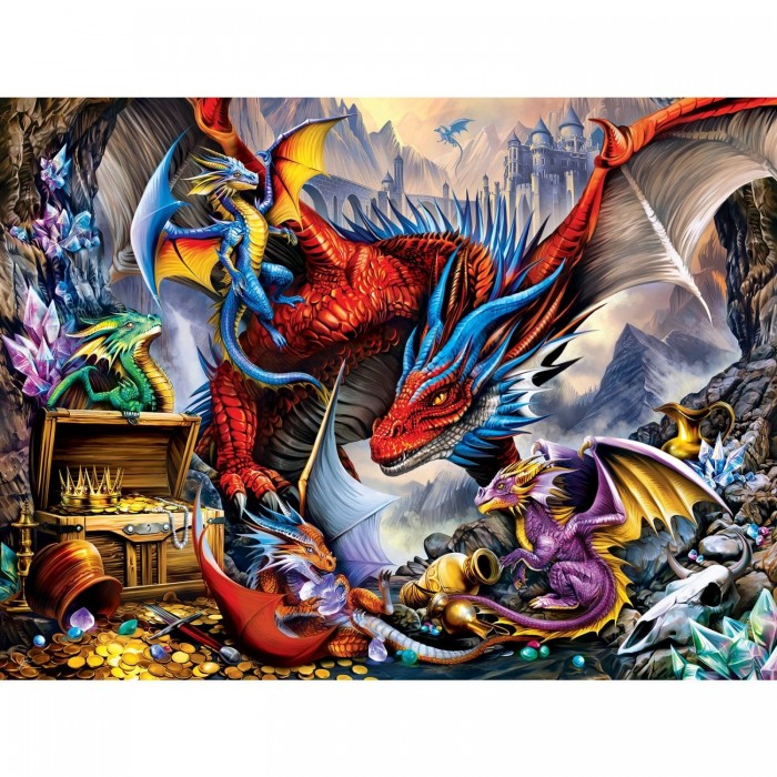 Puzzle XXL dijelovi - Medley - Blago zmaja - EZ Grip