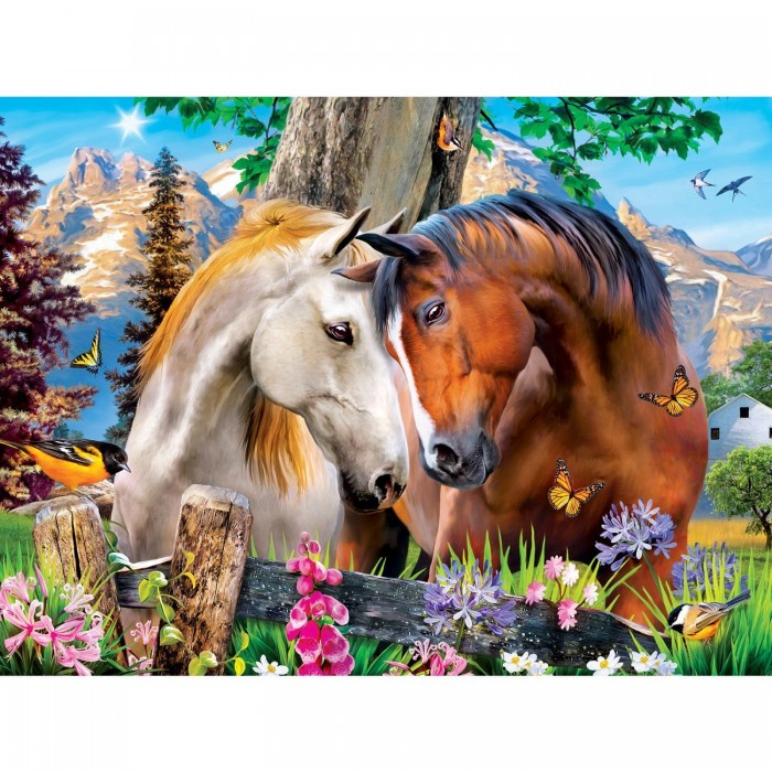 Puzzle XXL dijelovi - Green Acres - Mountain Meadow Farm - EZ Grip