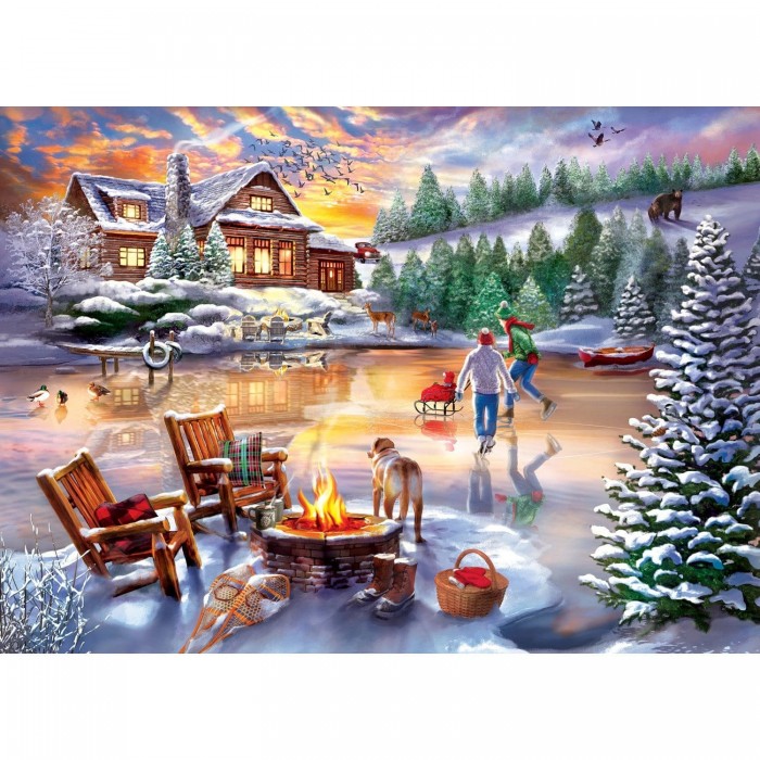 Puzzle Time Away - Klizanje navečer