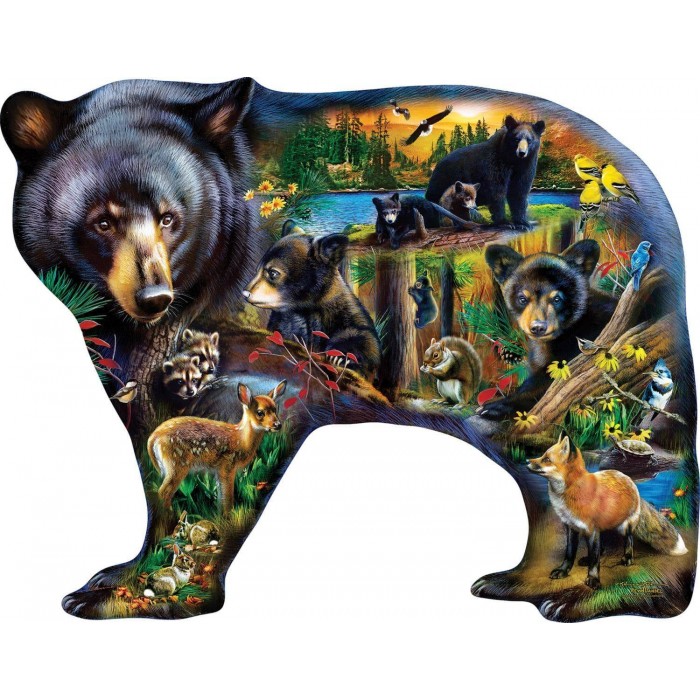 Životinjski svijet šume - Puzzle s oblicima