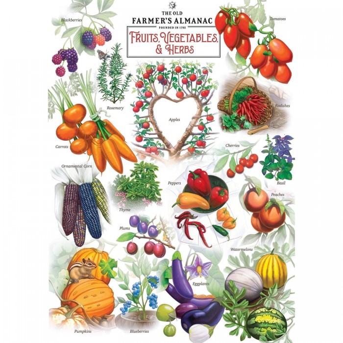 Puzzle Farmer's Almanach - Voće i povrće