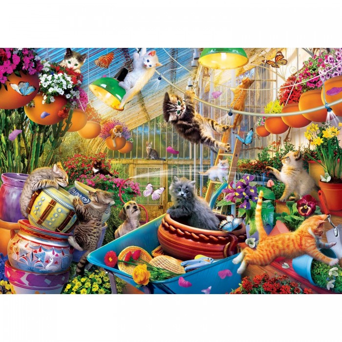 Puzzle Seek & Find - U stakleniku je veselo