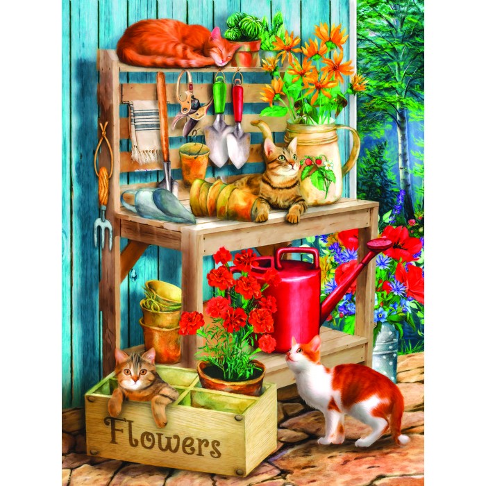 Puzzle Potting Table