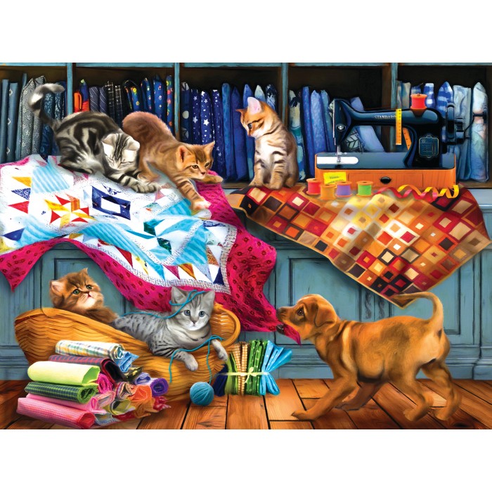 Puzzle Tom Wood - Quilting Room Mischief