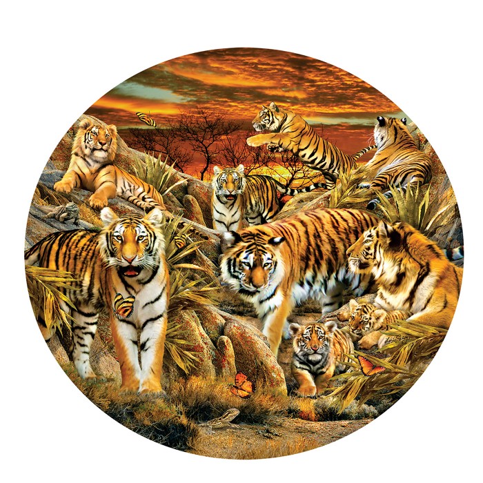Puzzle XXL dijelovi - Lori Schory - Tigers Galore