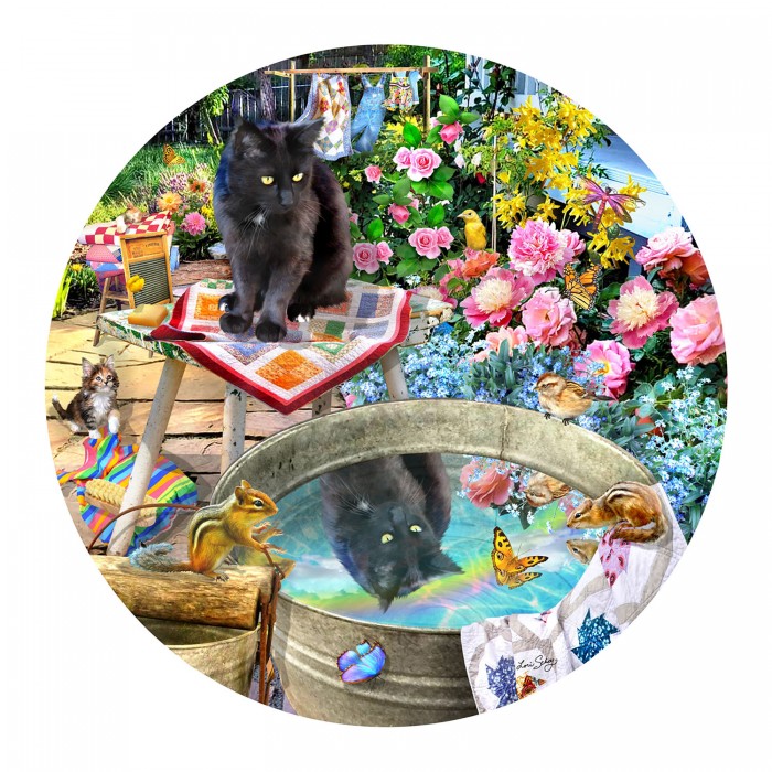 Puzzle Kitty Reflections