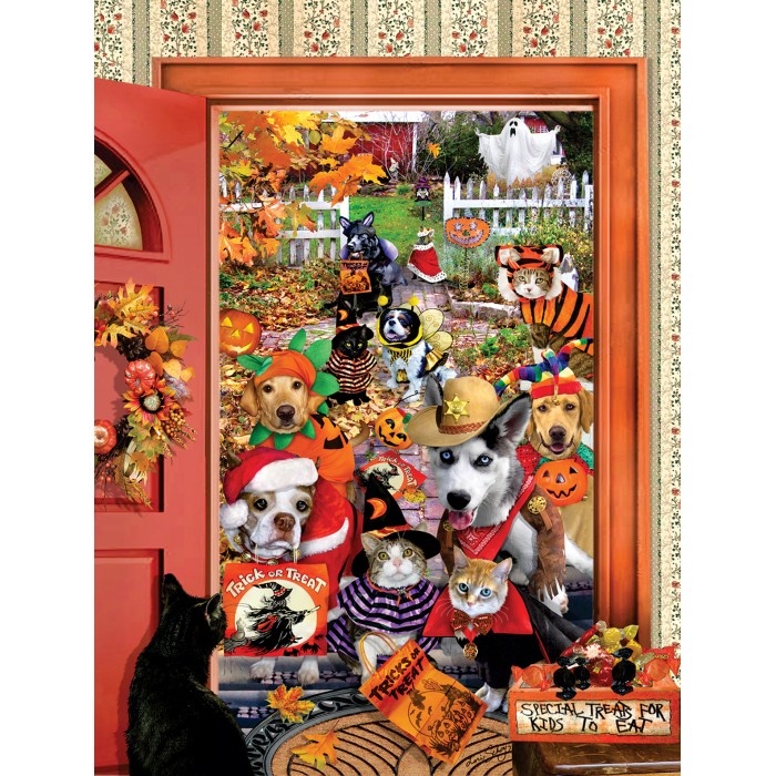 Puzzle XXL dijelovi - Lori Schory - Halloween Beggars