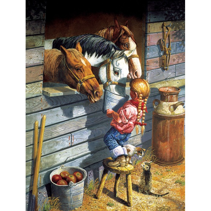Puzzle XXL dijelovi - Working Girl