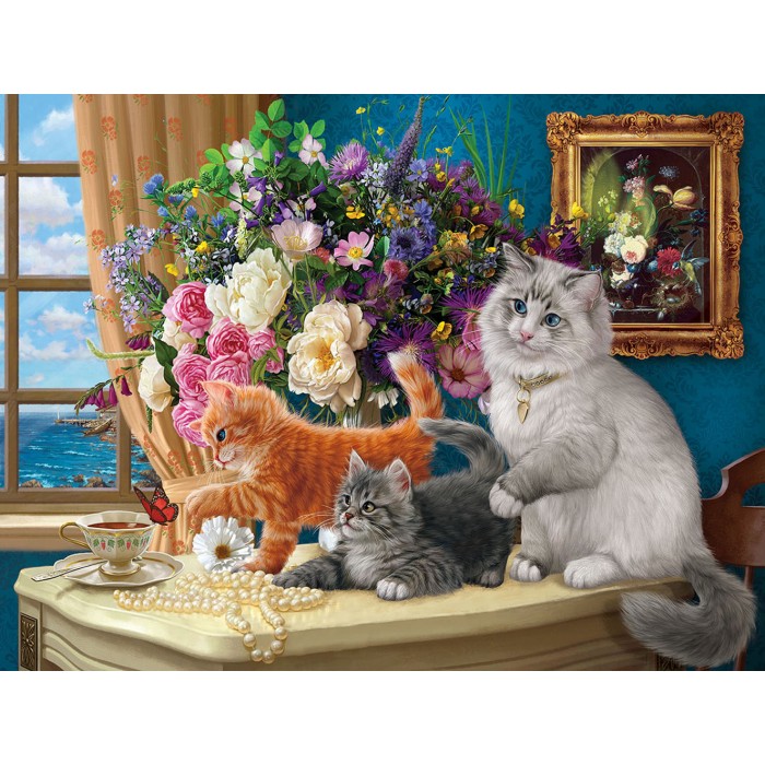 Puzzle XXL dijelovi - Kitten Tableau