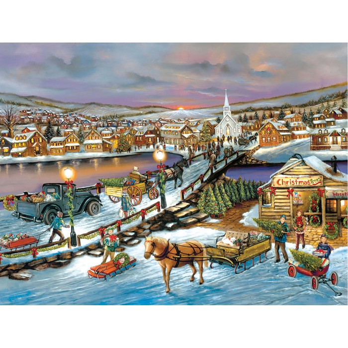 Puzzle XXL dijelovi - Mirno božićno vrijeme
