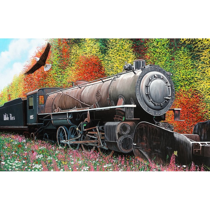 Puzzle Skagway lokomotiva