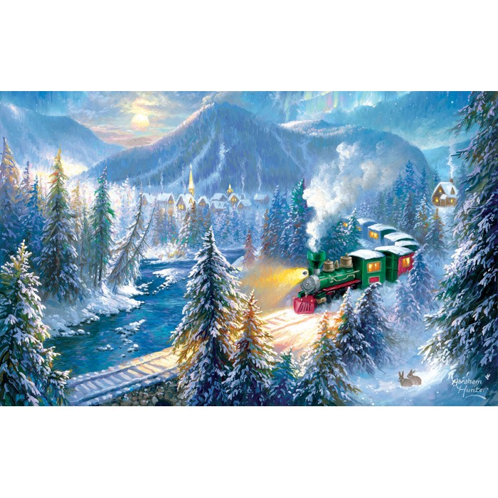 Puzzle Planinski božićni voz