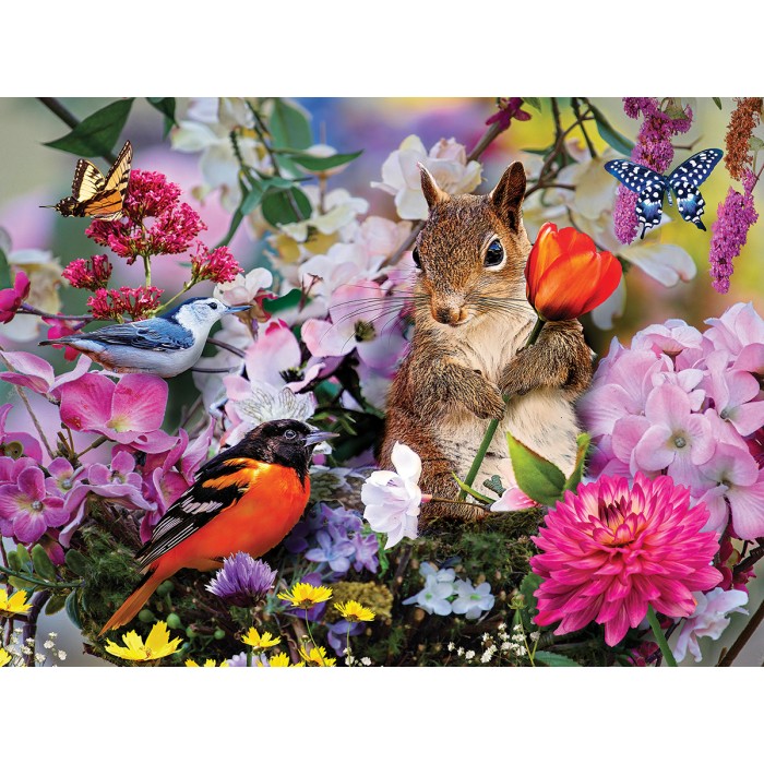 Puzzle Nest of Flowers