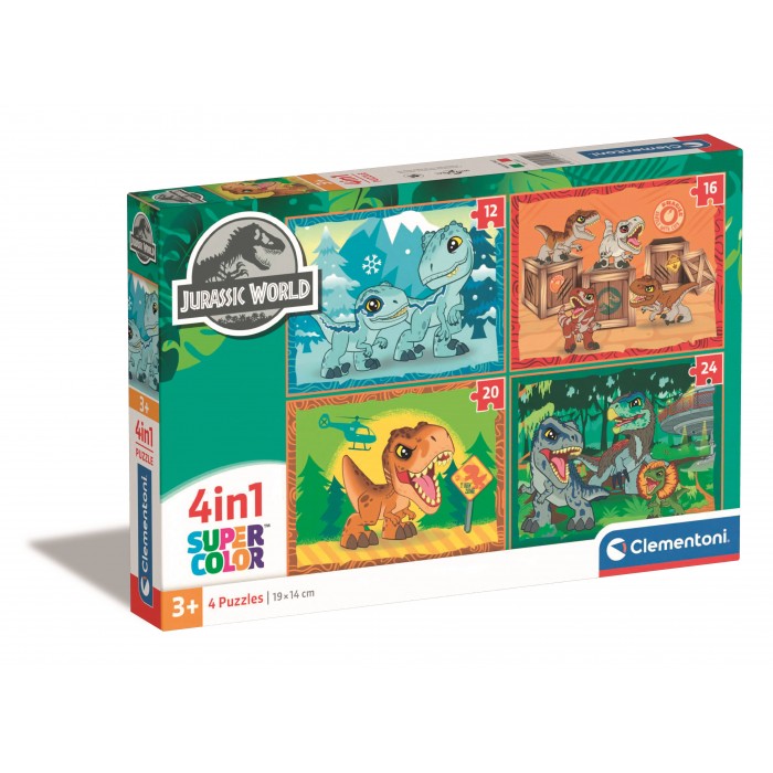 Puzzle 4 u 1 - Jurassic World