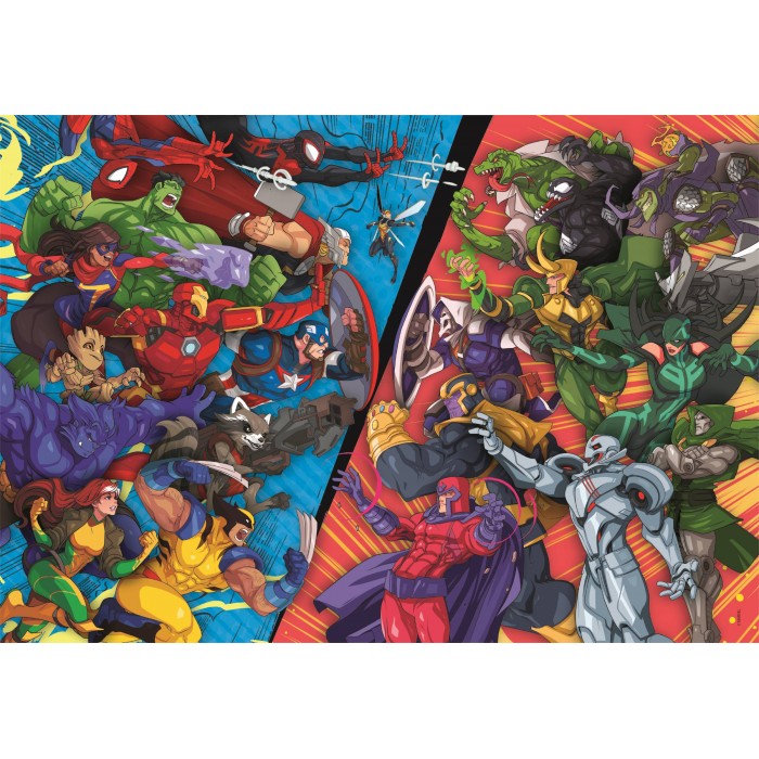 Puzzle Marvel heroji protiv zlikovaca