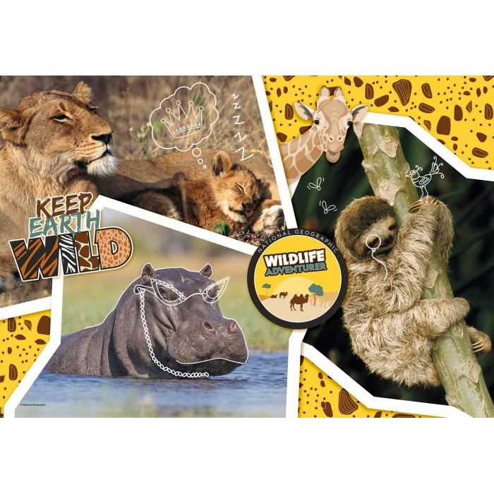 National Geo - Wildlife Adventure-Supercolor Puzzle