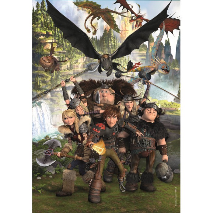 Puzzle XXL dijelovi - Dragons