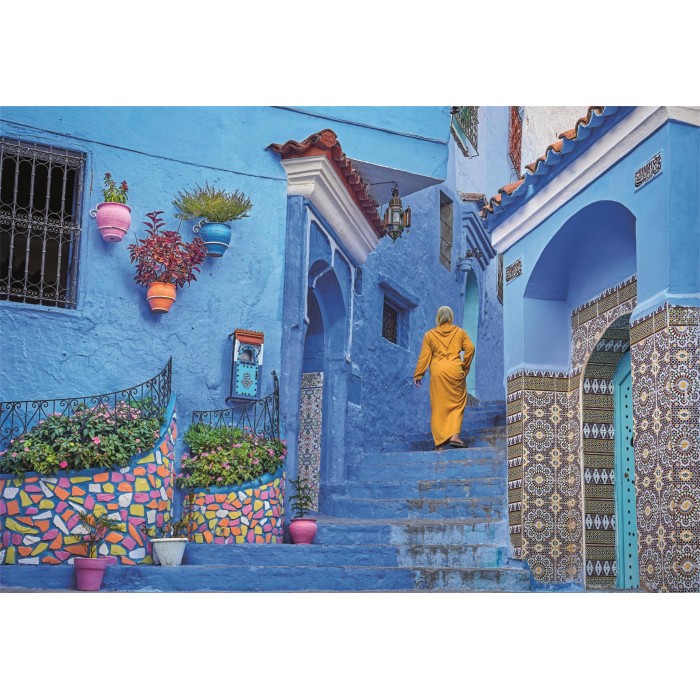 Puzzle Blue Street of Chefchaouen