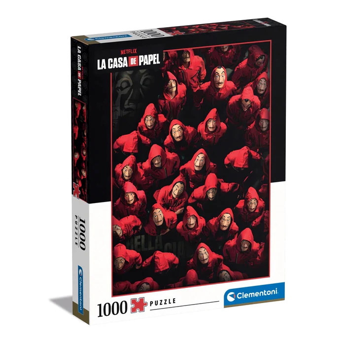 Clementoni 39654 - Puzzle 1000 dijelova - Netflix - La Casa de Papel