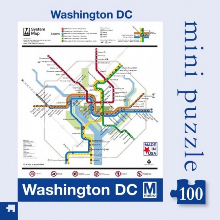 Puzzle DC Metro Map