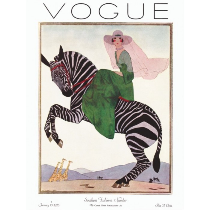 Puzzle XXL dijelovi - Lady on a Zebra