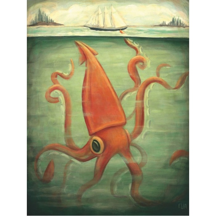 Puzzle XXL dijelovi - Kraken Underneath