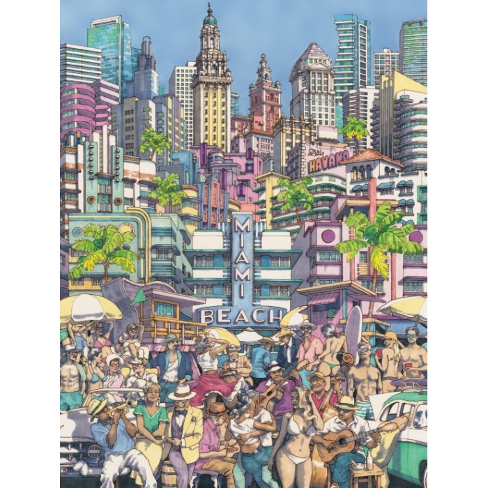 Puzzle XXL dijelovi - Sun Kissed City