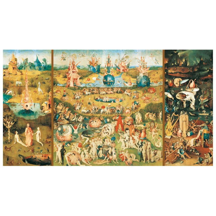 Puzzle Hieronymus Bosch: Vrt užitaka