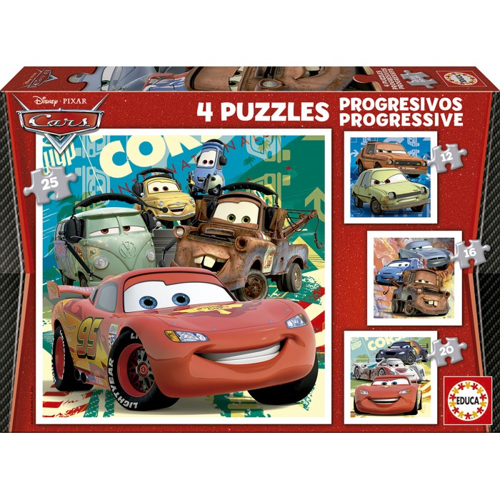 Progresivne puzzle - Cars 2