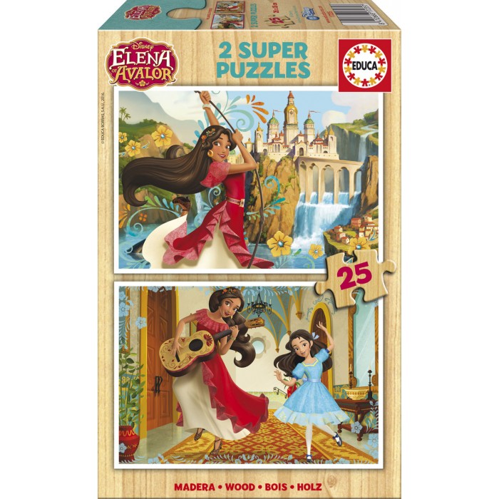 2 drvene puzzle - Elena d'Avalor