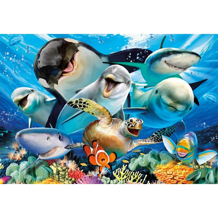 Puzzle Selfi pod vodom