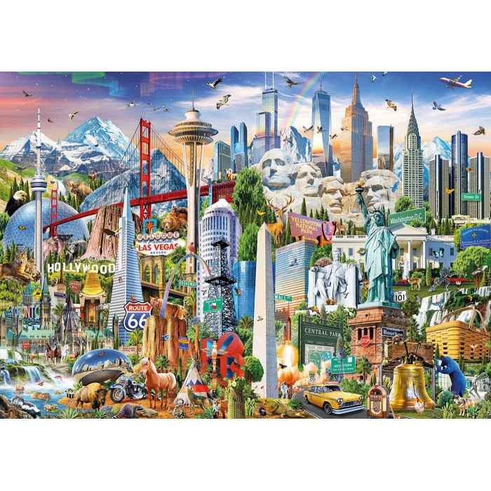 Puzzle Simboli Sjeverne Amerike