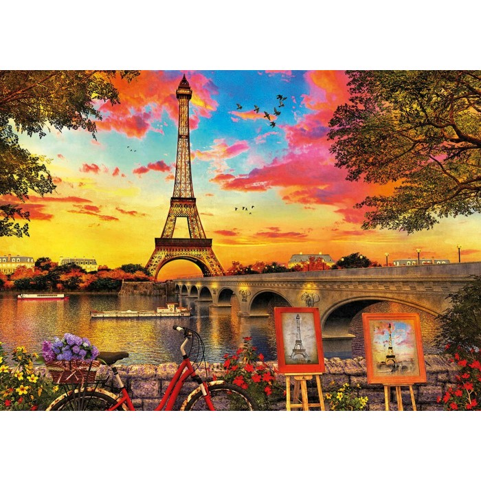 Puzzle Zalazak sunca u Parizu