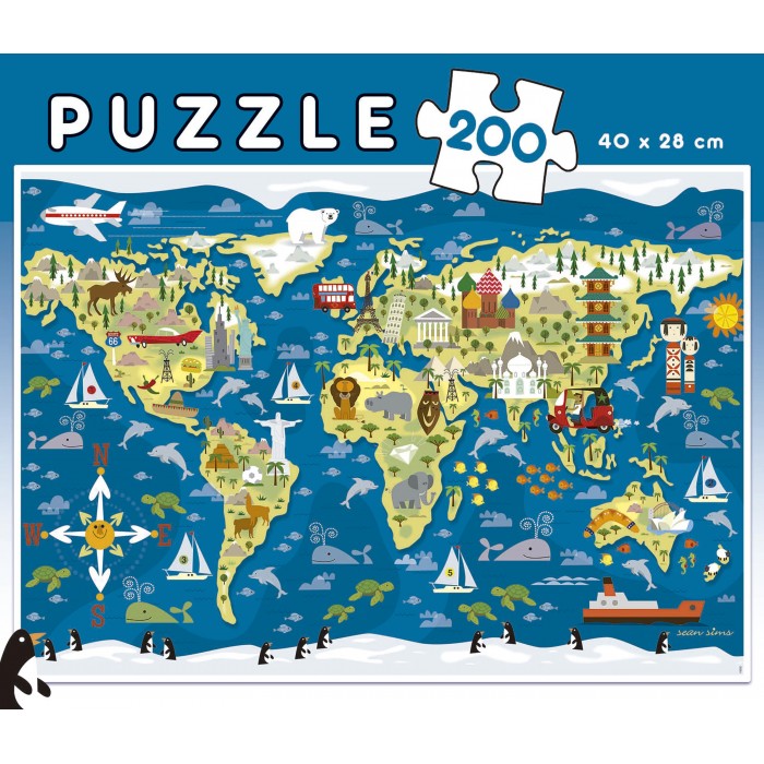 Puzzle World Map. Sean Sims