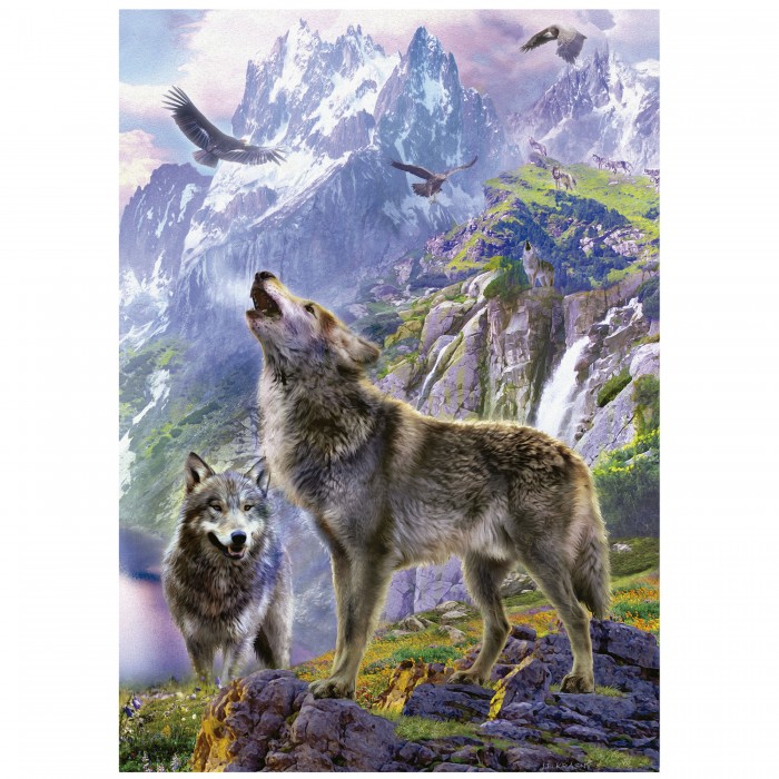 Puzzle Wolves In The Rocks