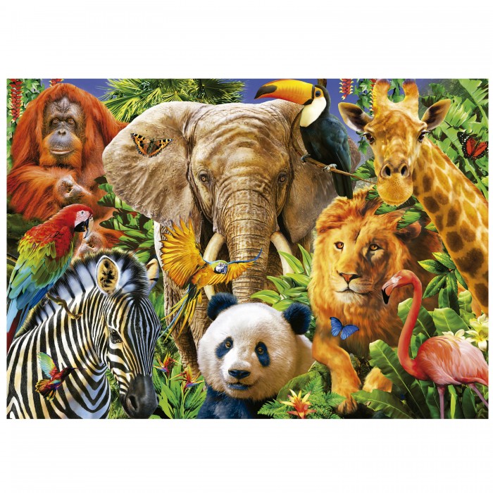 Puzzle Wild Animal Collage